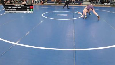113 lbs Round 4 - Kaleb Keiswetter, Norton Community HS vs Austin Gates, Grand Island