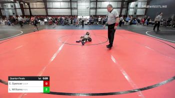 40 lbs Quarterfinal - Esaias Spencer, Coopersburg, PA vs Logan Williams, Point Pleasant, NJ