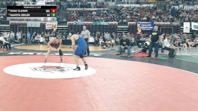 Cons. Round 2 - Evan Clarke, Shelby vs Dakota Zeiler, Saint Ignatius / Charlo