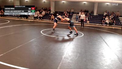 157 lbs Cons. Round 3 - Lucas Kral, Augustana (SD) vs David Lee Burchett Jr., Unattached