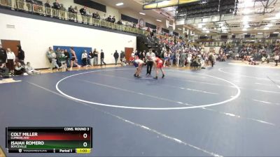 190 lbs Cons. Round 3 - Isaiah Romero, Boyceville vs Colt Miller, Cumberland