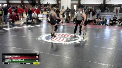 157 lbs Round 7 (8 Team) - Talon Stevens, Uintah B vs Hazen Meccariello, Emery