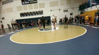 123-132 lbs Round 1 - Adyson Ward Chatwin, Worland Middle School vs Briar Lahoe, Thermopolis Middle School