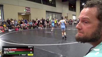 90 lbs Champ Round 1 (16 Team) - Thad Yacopino, Rabbit WC vs Beau Abbott, RWA