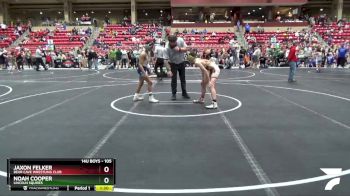 105 lbs Cons. Semi - Jaxon Felker, Bear Cave Wrestling Club vs Noah Cooper, Lincoln Squires