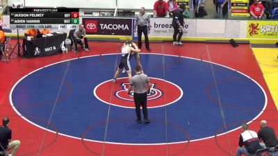 172 lbs Consi Of 8 #2 - Jaxson Felmey, Mifflinburg vs Aiden Hannis, Whitehall