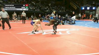 157 Class 4 lbs Quarterfinal - Colin Rutlin, Christian Brothers College vs Taryn Nichols, Hickman