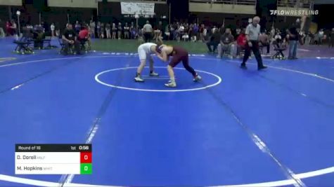 108 lbs Round Of 16 - Dometrius Dorell, Milford vs Mason Hopkins, Whitehall