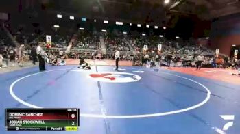 2A-113 lbs 3rd Place Match - Josiah Stockwell, Saratoga vs Dominic Sanchez, Big Piney