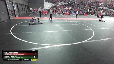 76 lbs Cons. Round 2 - Grant Brickl, River Valley Youth Wrestling vs William Giombi, Deforest Gold Medal Wrestling