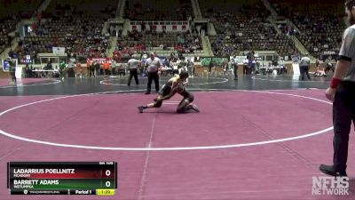 6A 106 lbs Champ. Round 1 - Barrett Adams, Wetumpka vs Ladarrius Poellnitz, Mcadory