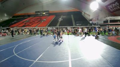 45 lbs Champ. Round 2 - Raxtin Turner, Utah vs Honor Reign Hirouji, Hawaii