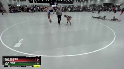 85 lbs Cons. Round 2 - Lyla Moos, Iowa vs Ella Coomes, South Dakota