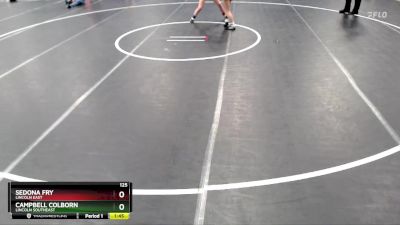 125 lbs Round 1 - Campbell Colborn, Lincoln Southeast vs Sedona Fry, Lincoln East