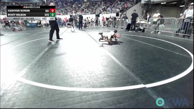 40 lbs Round Of 16 - Cashton Sorum, Salina Wrestling Club vs Ryatt Wilson, Keystone Kids Wrestling Club