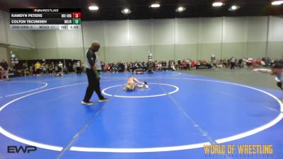 64 lbs Rr Rnd 1 - Kamdyn Peters, OK Elite 12U Orange vs Colton Tecumseh, Mojo 12U