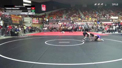 113 lbs Quarterfinal - Ryder Dempewolf, Colby Hs vs Isaiah Peachey, Hugoton