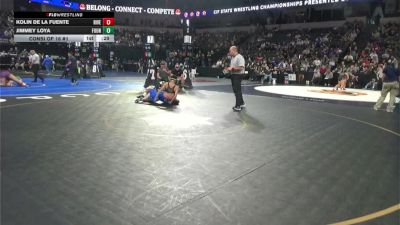 144 lbs Consi Of 16 #1 - Jimmey Loya, Fountain Valley (SS) vs Kolin De La Fuente, River Valley (SJ)