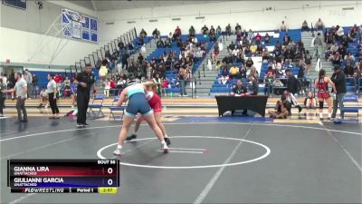 138 lbs Quarterfinal - Gianna Lira, Unattached vs Giulianni Garcia, Unattached