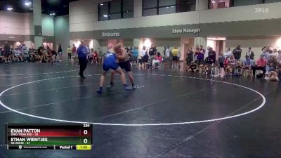 220 lbs Round 4 (16 Team) - Evan Patton, Ohio Titan Red vs Ethan Wientjes, SD White