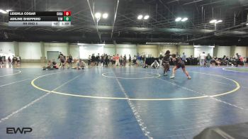 75-79 lbs Rr Rnd 5 - Leighla Cogar, Cogar vs Adiline Shepperd, TEAM CONQUER