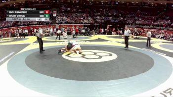 D1-144 lbs Cons. Round 2 - Wyatt Brock, Harrison vs Jack Dinwiddie, Wadsworth
