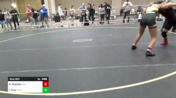 136 lbs Consi Of 4 - Brynn Madden, USA Gold WC vs Isabella Ung, Team Thunder WC