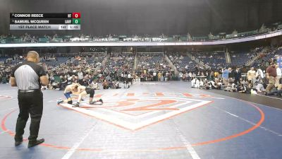 8A 138 lbs 1st Place Match - Samuel McQueen, Laney vs Connor Reece, Northwest Guilford High School