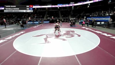 152 lbs Champ. Round 1 - Katie Huang, Bethlehem vs McKella Hodkin, Fredonia