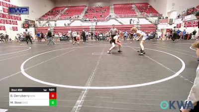 100 lbs Rr Rnd 5 - Blaine Derryberry, Team Nomad vs Mac Boso, Choctaw Ironman Youth Wrestling