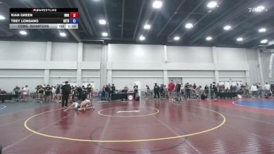 105 lbs Cons. Quarters - Kian Green, Roundtree Wrestling Academy vs Trey Longano, Beebe Trained