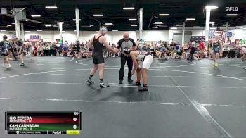 150 lbs Round 3 (6 Team) - Gio Zepeda, Precision WC vs Cam Cannaday, Outsiders WC