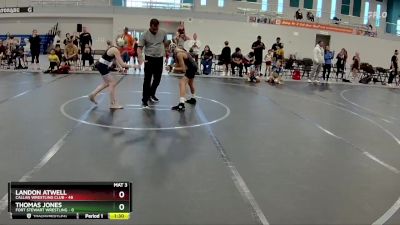 72-76 lbs Quarterfinal - Landon Atwell, Callan Wrestling Club vs Thomas Jones, Fort Stewart Wrestling