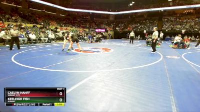 170 Class 1 lbs Champ. Round 1 - Caelyn Hanff, Wright City vs Keeleigh Fish, Albany