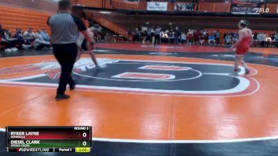 98 lbs Round 3 - Ryker Layne, Homedale vs Diesel Clark, Spring Creek