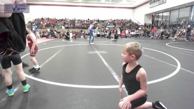 49 lbs Consi Of 8 #2 - Ridge Sandy, Perry Wrestling Academy vs Thatcher Rogers, Ponca City Wildcat Wrestling