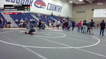 197 lbs 1st Place Match - Hunter Langham, Unattached vs Elijah Josey, Clackamas Community College