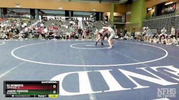 190 lbs Quarterfinals (8 Team) - RJ Roberts, COMANCHE vs Jason Osgood, BLACKWELL