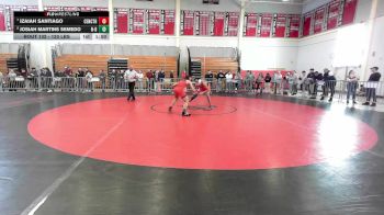 120 lbs Quarterfinal - Izaiah Santiago, Central Catholic vs Josiah Martins Semedo, New Bedford