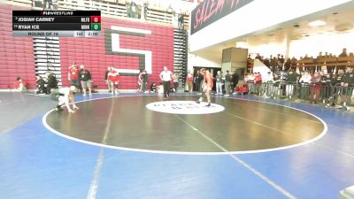 138 lbs Round Of 16 - Josiah Carney, Milford vs Ryan Ice, Minnechaug