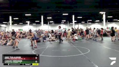 100 lbs Round 2 (4 Team) - Carson Hershner, Mayfield Mat Academy vs Jake Tsalalikhin, Prestige Worldwide Throws