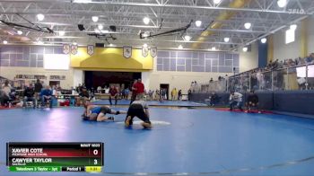 126 lbs Champ. Round 1 - Xavier Cote, Picayune High School vs Cawyer Taylor, Saltillo