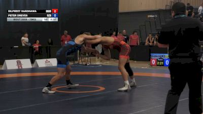79kg Quarterfinal - Dilpreet Randhawa, Burnaby Mountain Wrestling Club vs Peter Dreves, Unaffiliated (No Club Attachment)