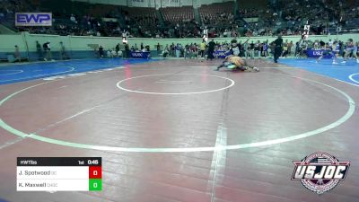 Quarterfinal - Jayzen Spotwood, Del City Little League vs Kenden Maxwell, Choctaw Ironman Youth Wrestling