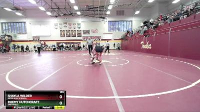 105 lbs Cons. Round 3 - Shayla Wilder, EXCELSIOR SPRINGS vs Rhemy Hutchcraft, SMITHVILLE
