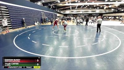 285 lbs Champ. Round 2 - Dawson Bundy, Penn State Unattached vs Tyler Carter, Alvernia