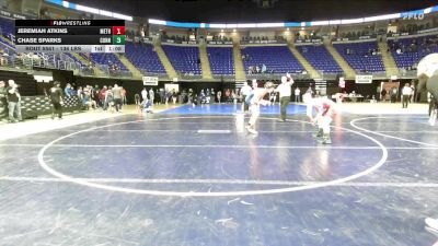 136 lbs Quarterfinal - Jeremiah Atkins, Methacton vs Chase Sparks, Connellsville