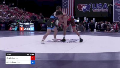 72 kg Final - Brendon Abdon, Florida vs Richard Fedalen, New York City RTC