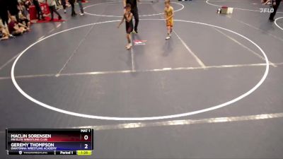 63 lbs Cons. Round 2 - Maclin Sorensen, MN Elite Wrestling Club vs Geremy Thompson, Owatonna Wrestling Academy