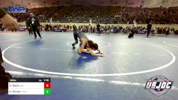 98 lbs Round Of 16 - Dawson Back, Raw Wrestling Club vs Hudson Glover, Team Tulsa Wrestling Club